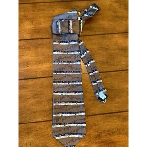 RM Style: Vintage US Stock Market 100% Silk necktie (year 2000)